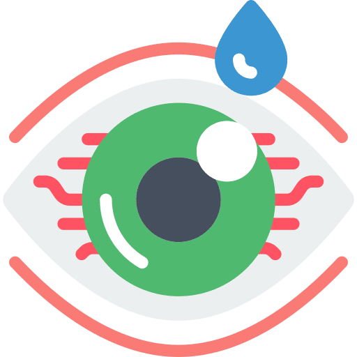 Eye biology coronavirus covid 19 icon