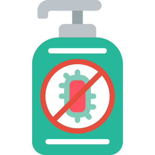 Hand gel healthcare and medical coronavirus hand gel icon