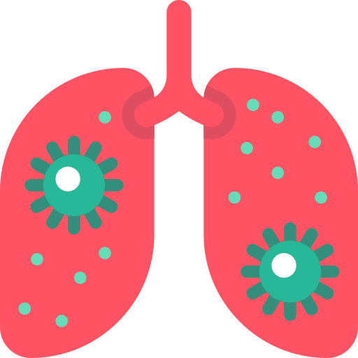 Lungs lungs coronavirus virus icon