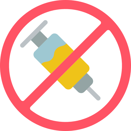 No vaccines healthcare healthcare and medical medical icon
