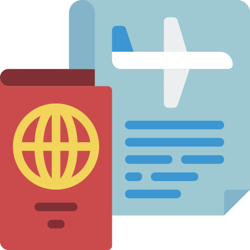 Passports infection coronavirus virus icon