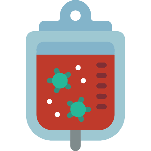 Blood virus medical biology icon