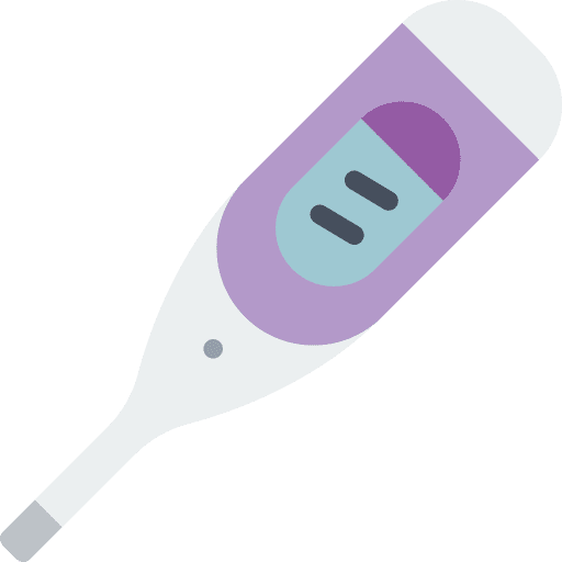 Thermometer biology thermometer virus icon