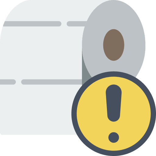 Toilet paper biology toilet paper medical icon