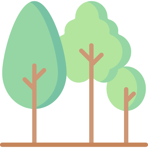 Trees forest ecology and environment woodland icon