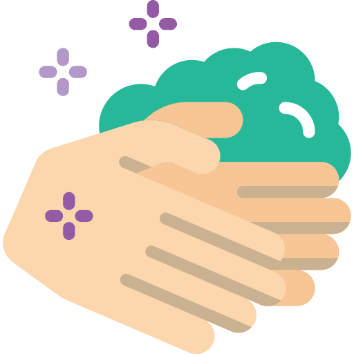 Washing hands virus disease washing hands icon