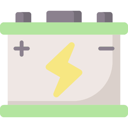 Battery positive electronics shock icon Battery positive electronics shock icon