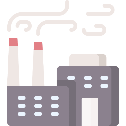 Factory pollution industry factory icon Factory pollution industry factory icon