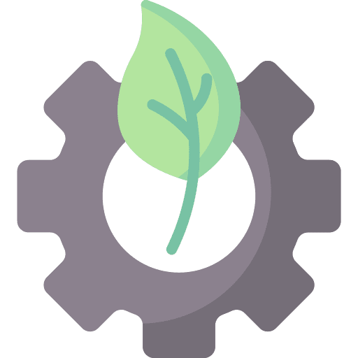 Gear sustainable ecology and environment gear icon