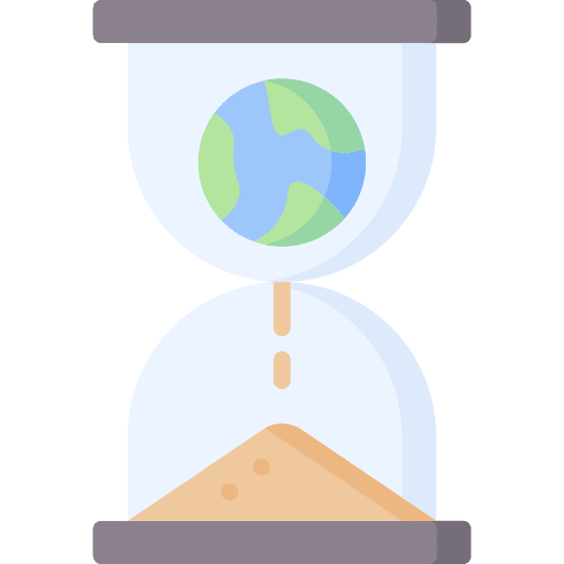 Hourglass ecology and environment world sandglass icon