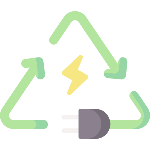 Energy arrow biofuel power icon Energy arrow biofuel power icon