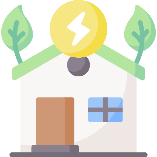 House renewable energy nature ecology icon House renewable energy nature ecology icon