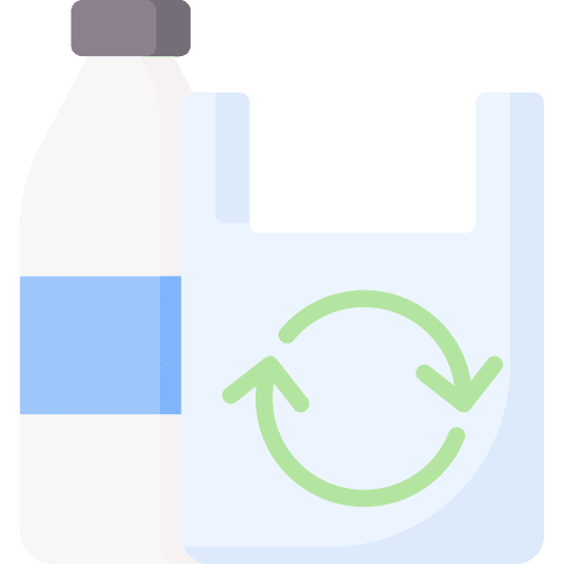 Recycle green plastic bag recycle icon Recycle green plastic bag recycle icon