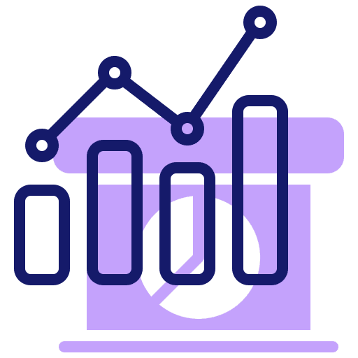 Analytics analysis growth benchmark icon