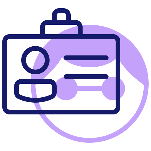 Id card identification card user id card icon