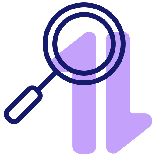 Search magnifying glass magnifier zoom icon