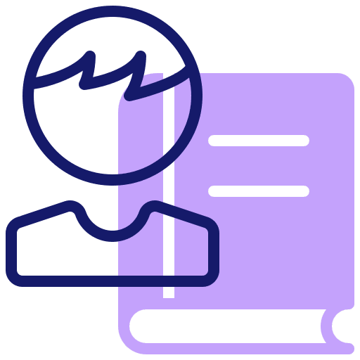 Student study book user icon