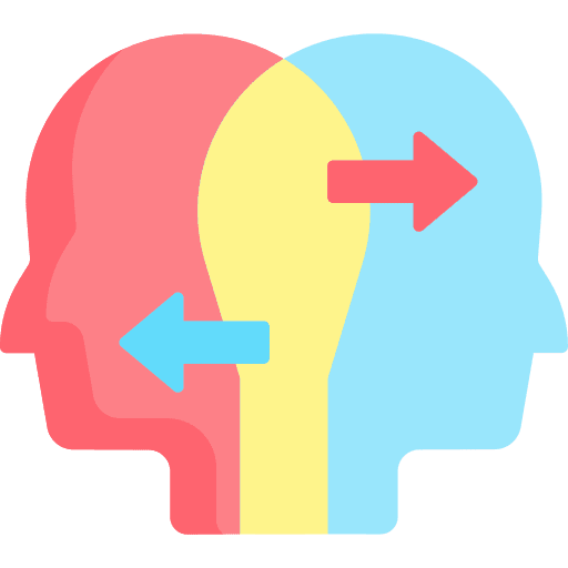 Self awareness perception vision head icon