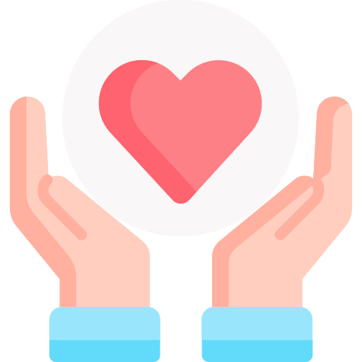 Selfcare hands self care love icon