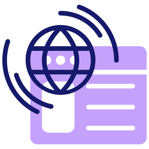 World wide web globe network website icon