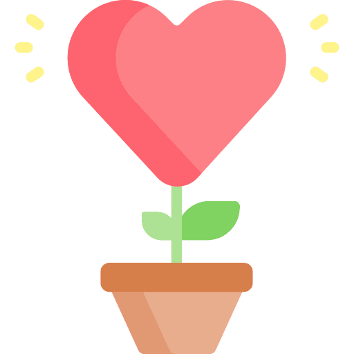Growth growth love and romance mindset icon Growth growth love and romance mindset icon