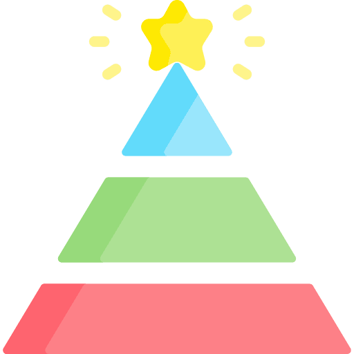 Pyramid business business and finance graph icon Pyramid business business and finance graph icon