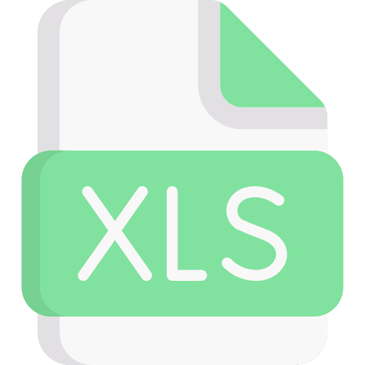 File xls files and folders document icon File xls files and folders document icon