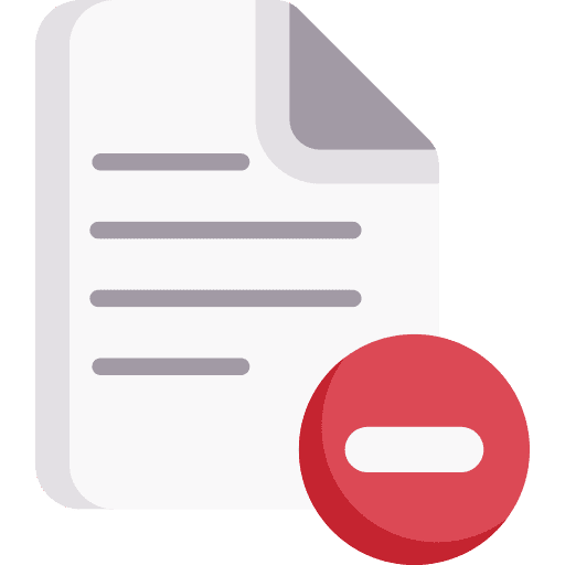 File archive delete document icon File archive delete document icon