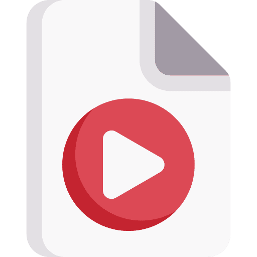 File file play document icon File file play document icon