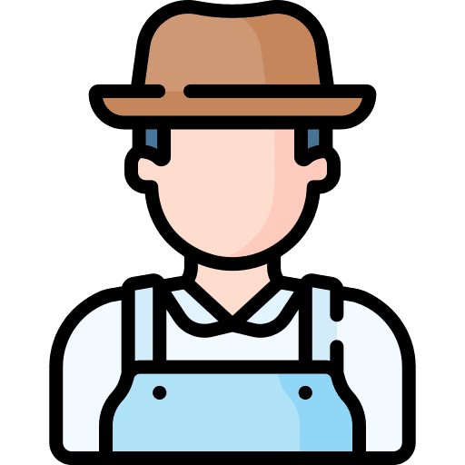 Farmer avatar occupation people icon