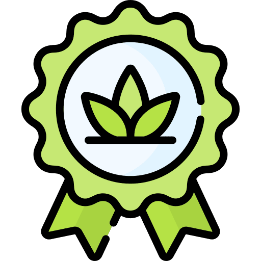 Organic symbol farming and gardening organic icon