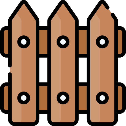 Fence wood farming and gardening wooden icon Fence wood farming and gardening wooden icon