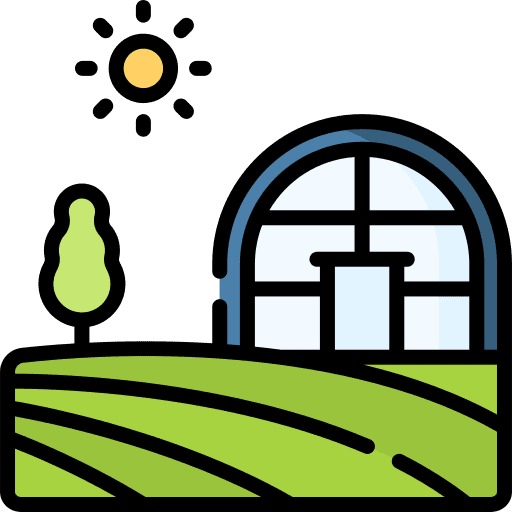 Greenhouse farming and gardening greenhouse tree icon Greenhouse farming and gardening greenhouse tree icon