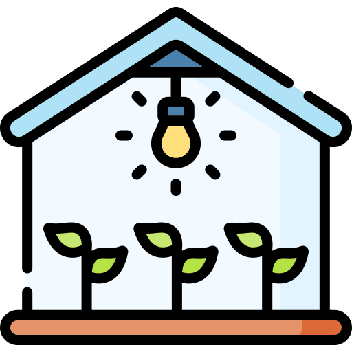 Greenhouse plant sprout leaf icon Greenhouse plant sprout leaf icon