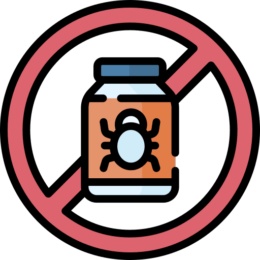 Pesticide farming and gardening free forbidden icon