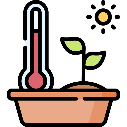 Temperature plant gardening temperature icon Temperature plant gardening temperature icon