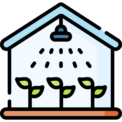 Watering irrigation system greenhouse nature icon