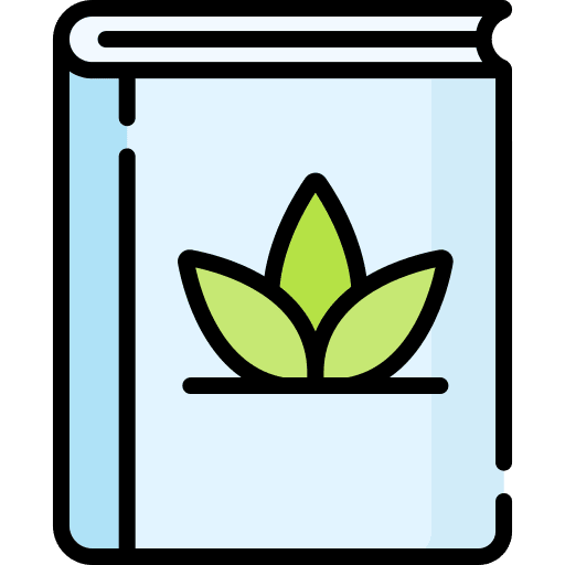 Book book gardening plant icon Book book gardening plant icon