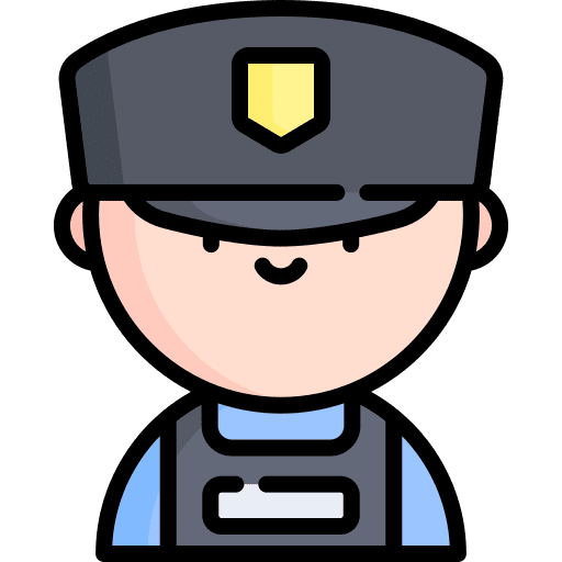 Cop police detective user icon