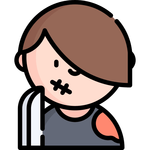 Murderer scar murderer crime icon