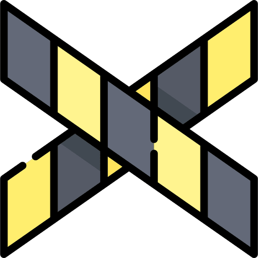 Police line caution police line scene icon