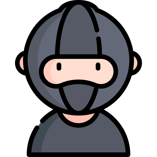 Burglar avatar thief people icon