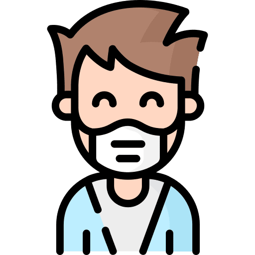 Man coronavirus covid 19 man icon