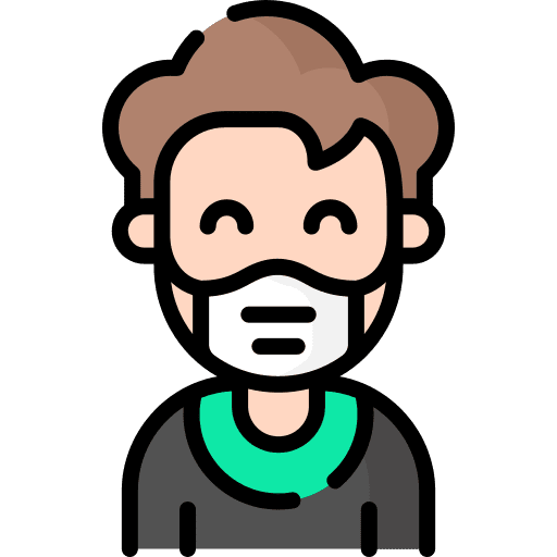 Man coronavirus user man icon