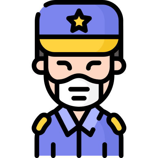 Man avatar user coronavirus icon