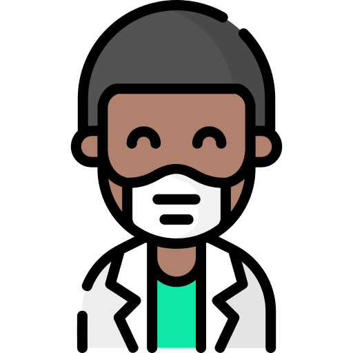 Man covid 19 avatar user icon