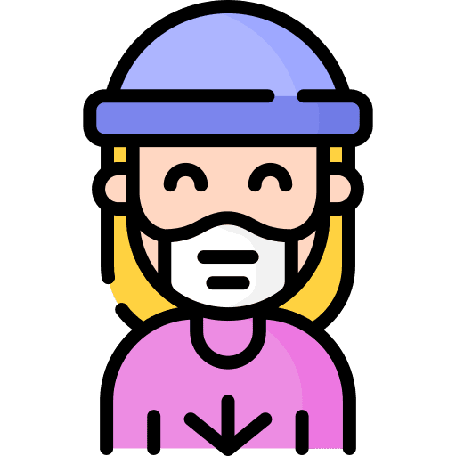 Woman avatar coronavirus woman icon