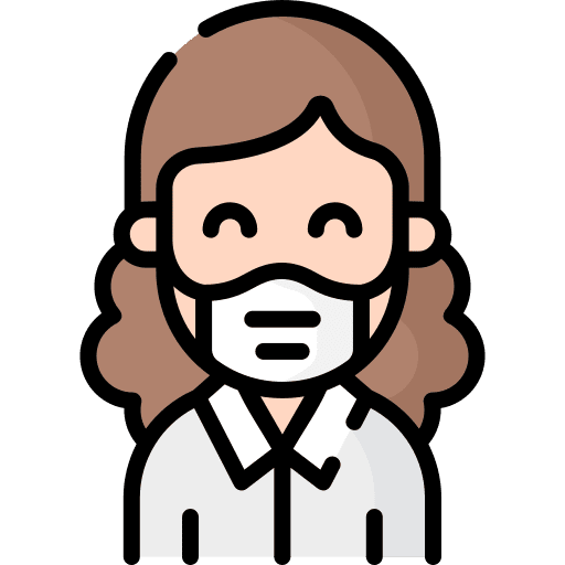 Woman avatar covid 19 coronavirus icon
