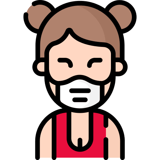 Woman covid 19 user woman icon