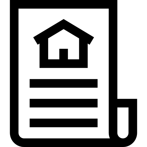 Document certificate statement tittle deed icon